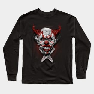 angry clown Long Sleeve T-Shirt